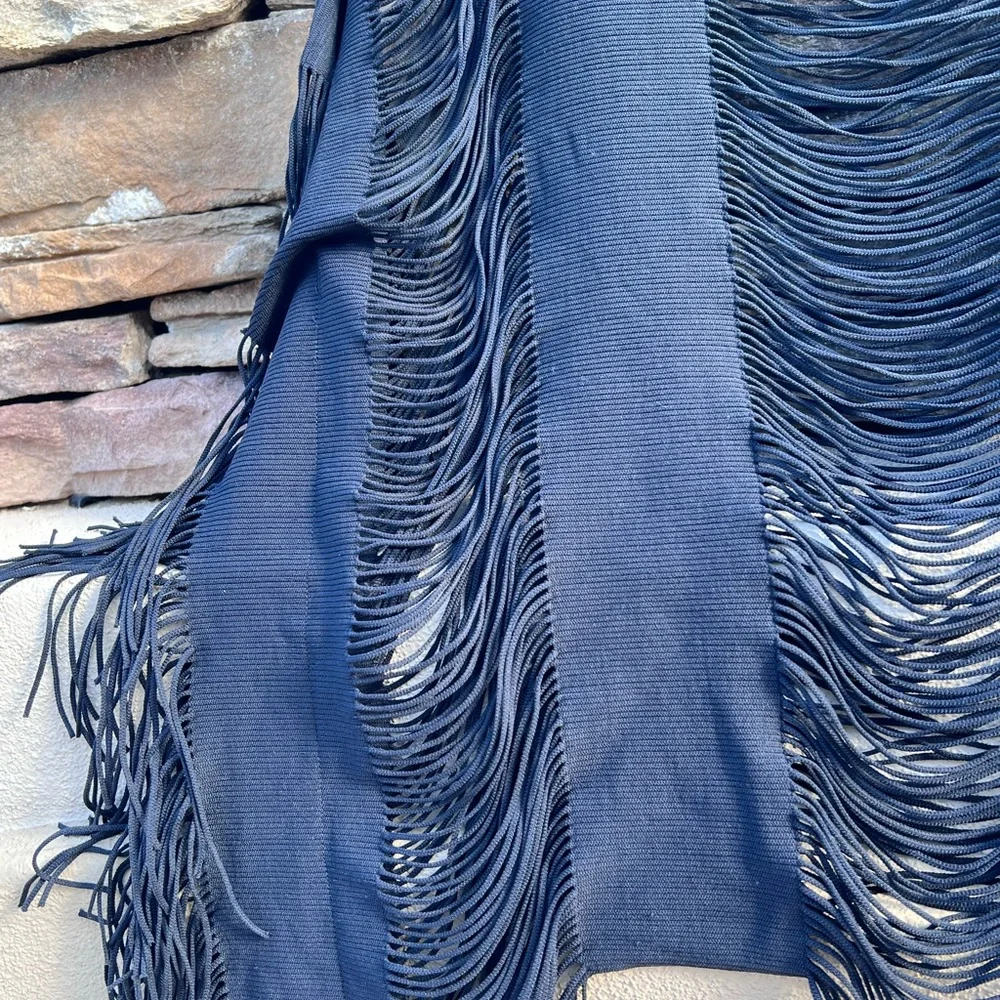 PilyQ Haute Summer black Poncho bathing suit cover up one size - Picture 14 of 15